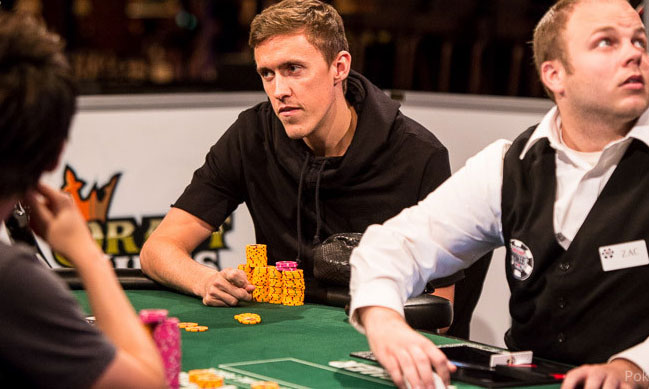 Max Kruse playing in the World Series of Poker Las Vegas
